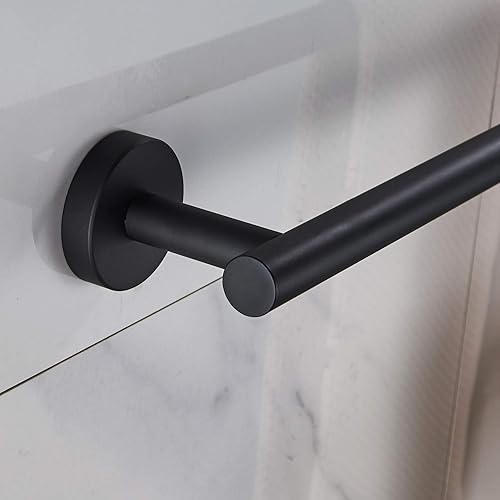 Miniatura 6 de MARMOLUX ACC Juego de 5 piezas de accesorios de baño negros  Toalleros de mano y toallero de baño  Toallero de baño  Toallero montado en la pared