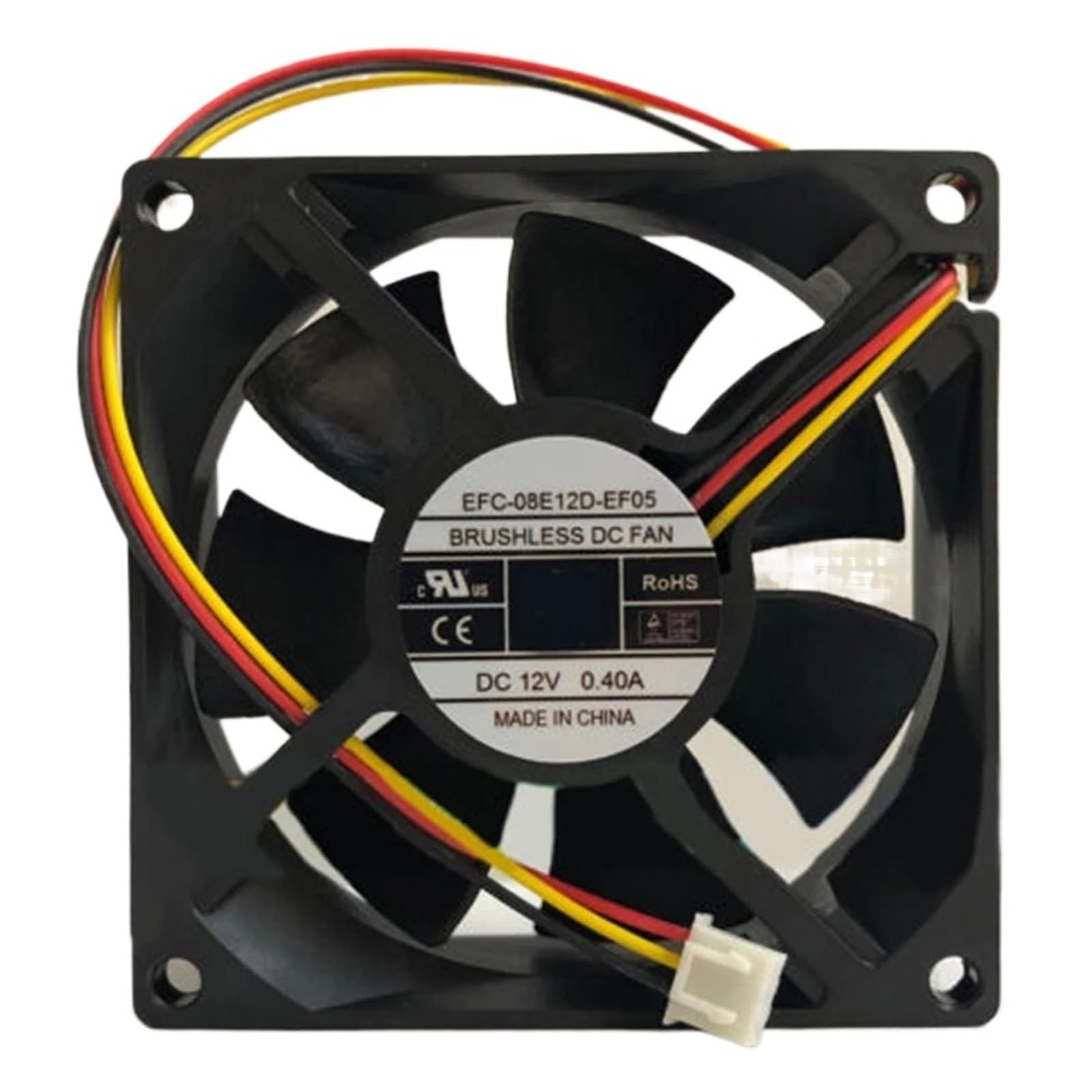 CXDFRSER EFC-08E12D-EF05 DC 12V 0.40A 8CM 8025 80X80X25MM 3-Wire 3-Pin Cooling Fan