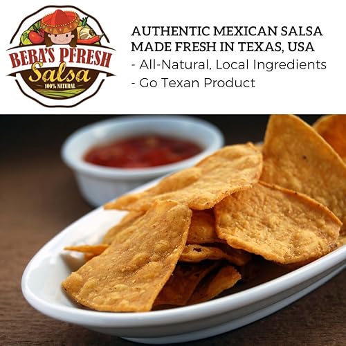 Beba's Pfresh Salsa - Jalapeno rojo- Auténtica salsa mexicana hecha fresca en Texas, Estados Unidos- Todos los ingredientes locales naturales - Go