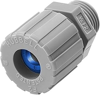 Hubbell SHC1035CR Kellems Wire Management Cord Connectors, Straight Male, Aluminum, 3/4