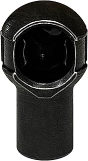 Bansbach Easylift 538 W5 M8 Ball Socket Endfitting, Steel, Right Hand Thread, Black