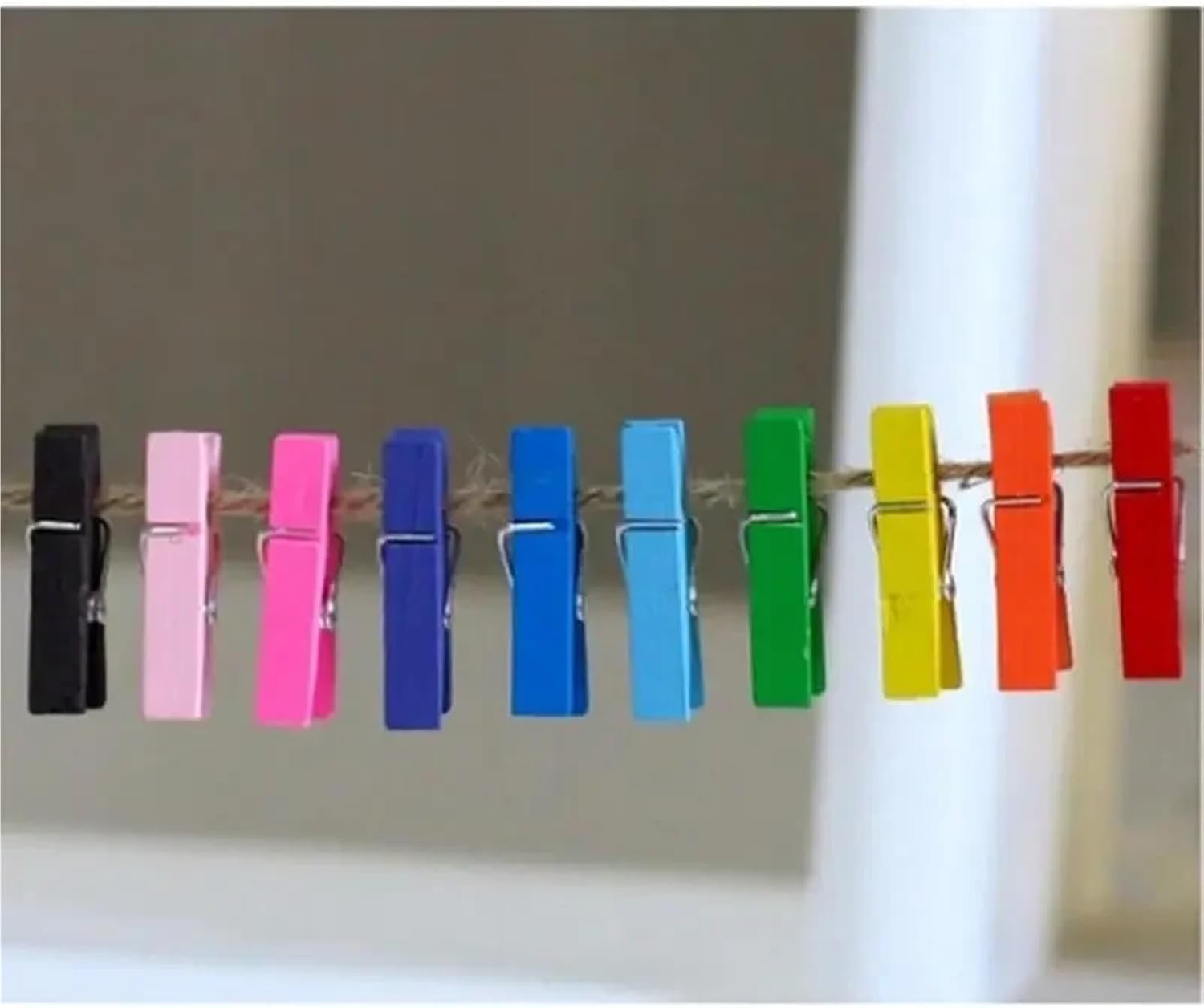 Clothes Pins 280Pcs Colorful Small Wooden Clip Wooden Clip Color Rope Single Color Mini Clothes Pins 35mm for Photo Wall and DIY Craft(Orange)