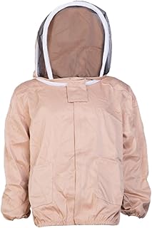 harayaa Jaqueta de apicultura, roupa de apicultor, respirável para abelhas com véu de esgrima, suíte para apicultores, jaqueta de proteção para apicultura,