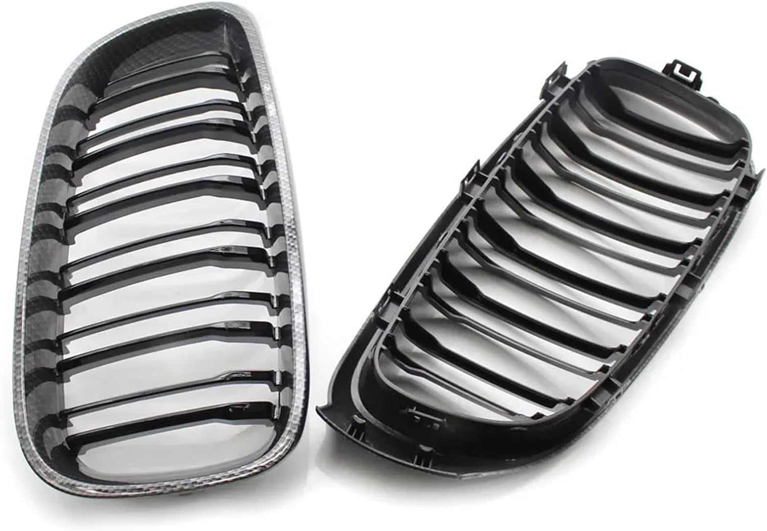 Gloss Black Front Bumper Kidney Grill Grilles Compatible with BMW 3 Series GT F34 2012-2019 320i 328i 335i XDrive Double Line