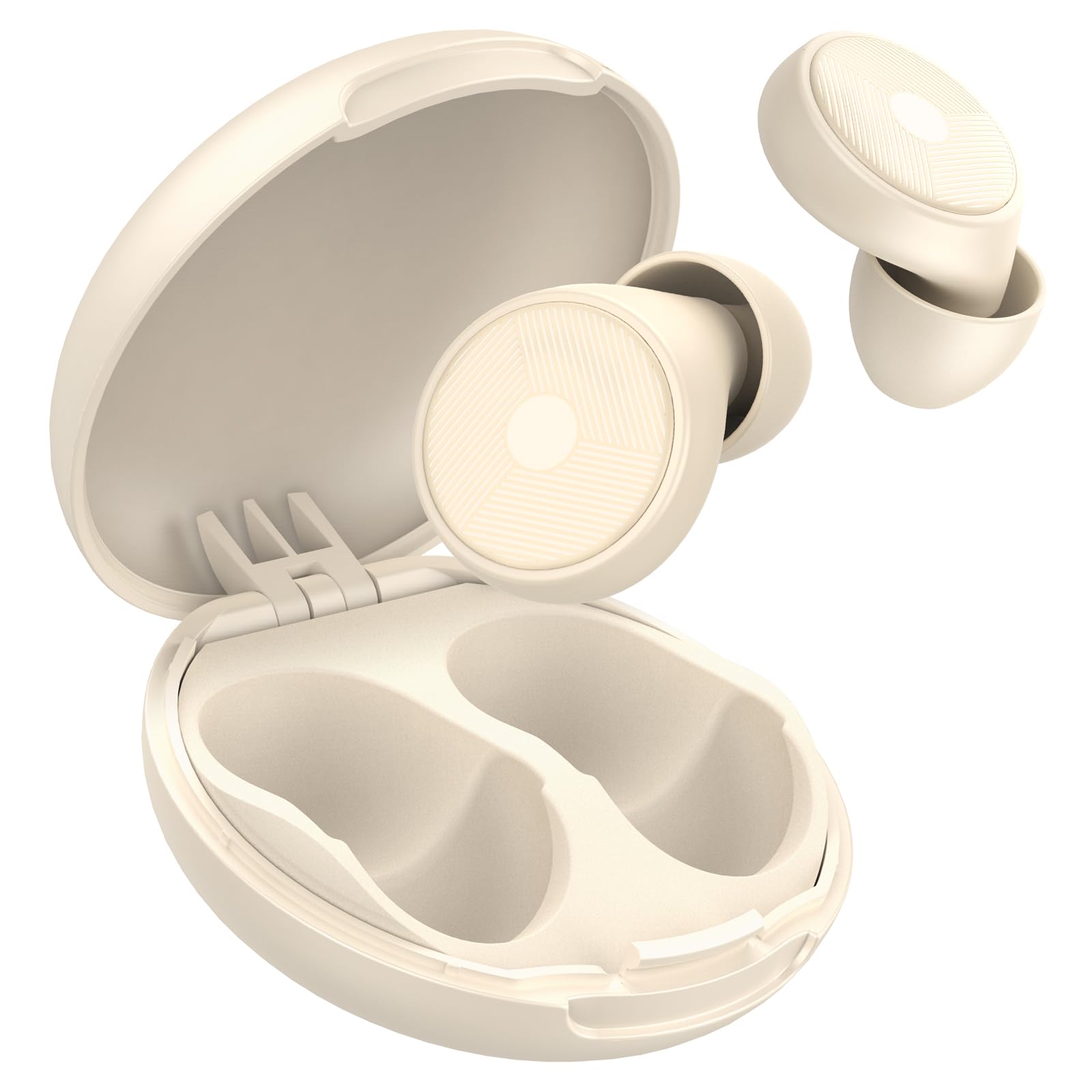 2025 Nuevos tapones para los oídos para dormir, 45 dB, protección auditiva reutilizable, tapones para los oídos con 8 tapones para los oídos y bolsa de transporte, dormir, viajes, concentración