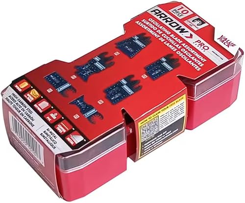 Miniatura 3 de Arrow Kit de cuchillas oscilantes multiherramienta de 10 piezas