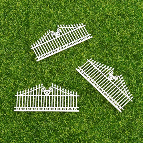NICEXMAS Cerca de PlÃ¡stico de Jardim Decorativo Cerca de Piquete Branco Protetor Protetor de Borda