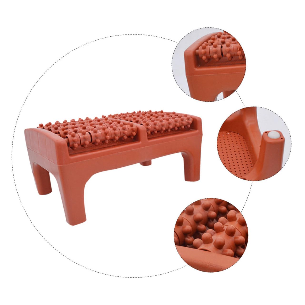 BESTYASH 2 Piezas Masajeador de Pies Ergonómico con Rodillos de Masaje para Aliviar Tensión y Circulación
