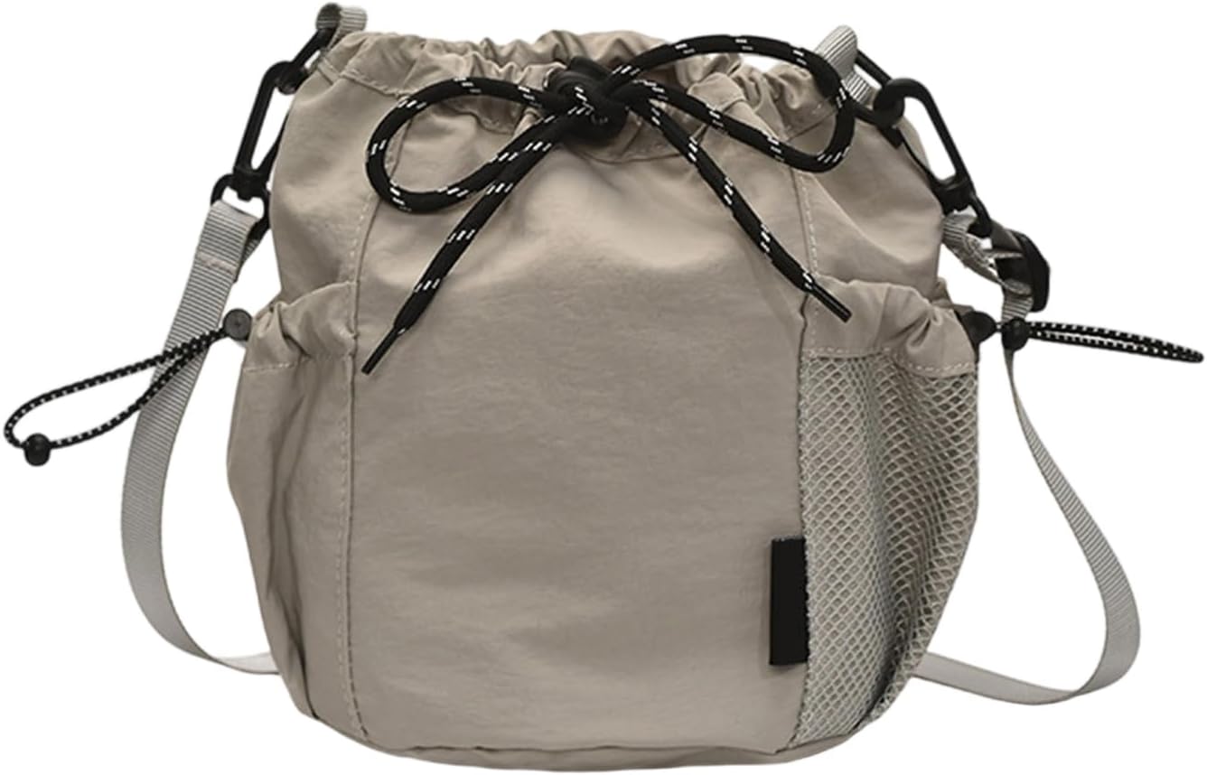 2025 Bucket Bag Lightweight Nylon Handbag for Women Casual Crossbody Shoulder Bag with Spacious Interior