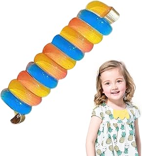 スパイラル ヘア タイ | 電話線 ポニーテール ホルダー ヘアアクセサリー | ダメージレスヘアスパイラル | 子供 女の子 女性 向け スポーツ 学校 日常 使い に 適した 髪 ゴム バンド アクセサリー グッズ