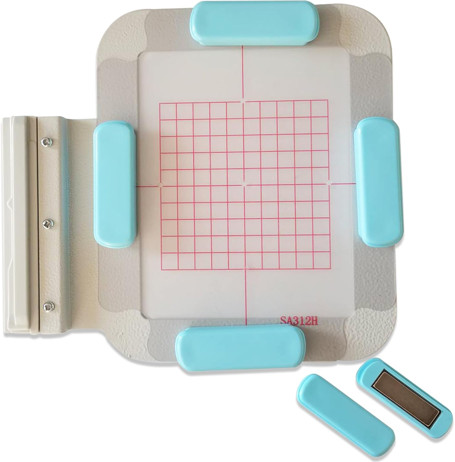 YICBOR Metal Magnetic Embroidery Machine Hoop 4"x4" #SA438 with 4pcs Magnets for Brother/Babylock INNOV-is: 1500D, 2200D, 2500D, 2800D DREAMMAKER VE2200 VM6200D DUETTA 4500D 4700D Quattro 6000D 6700D