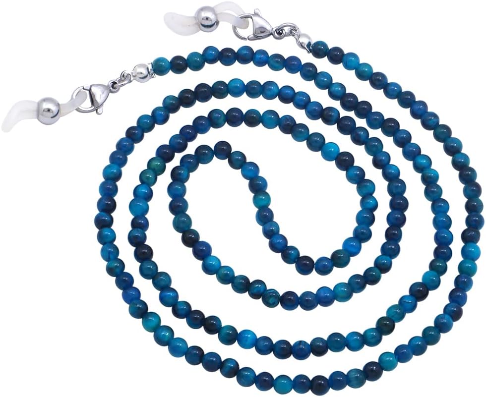 Eyeglasses Fashion Beaded Face Mask Holder Lanyard for Women