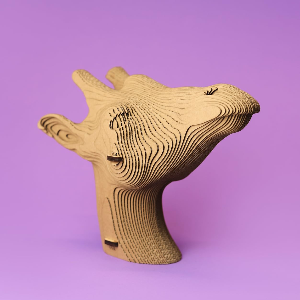 Girafe Puzzle 3D en Carton – Maquette à Monter | 62 Pièces, 22 × 17 × 8 cm – Kit Sculpture DIY à Peindre, Matériaux Recyclés, Ados & Adultes, Idée Cadeau Déco