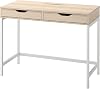 IKEA Alex Desk, 100x48 cm, White Stained/Oak Effect
