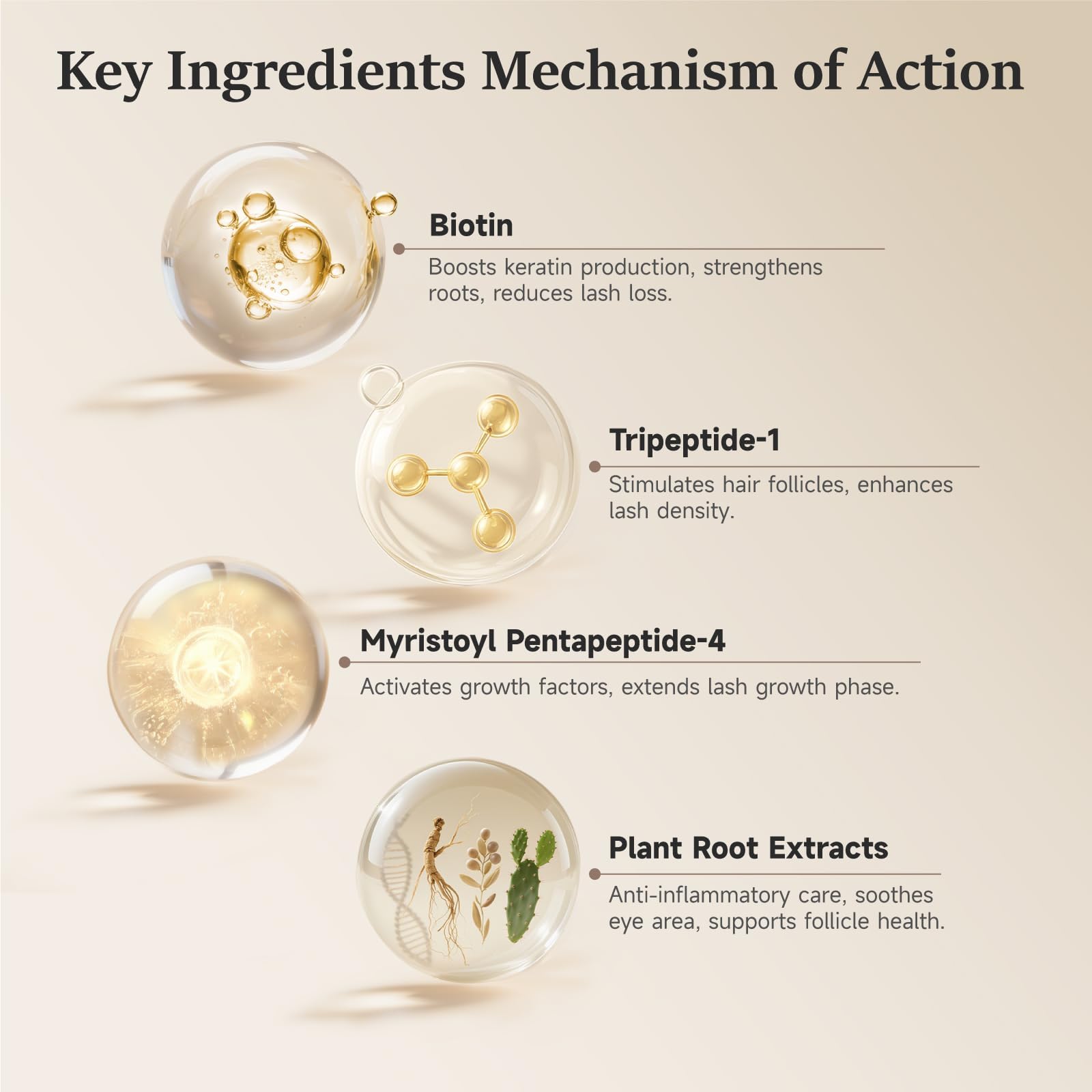 Eyelash Growth Serum and Eyebrow Enhancer Serum, Eye Lash Boost for Longer Thicker Lashes, Nourish Lash and Eyebrow with Amino Acids, 5 mL for 6 Month Supply (Pack of 2)