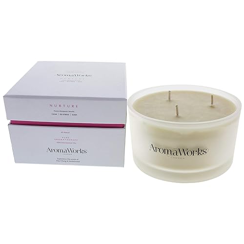 Miniatura 6 de Nurture - Vela de cera de soja de 3 mechas  May Chang, manzanilla romana y aromas de sándalo  Calma, desestresante y sueño  Natural, vegano, libre