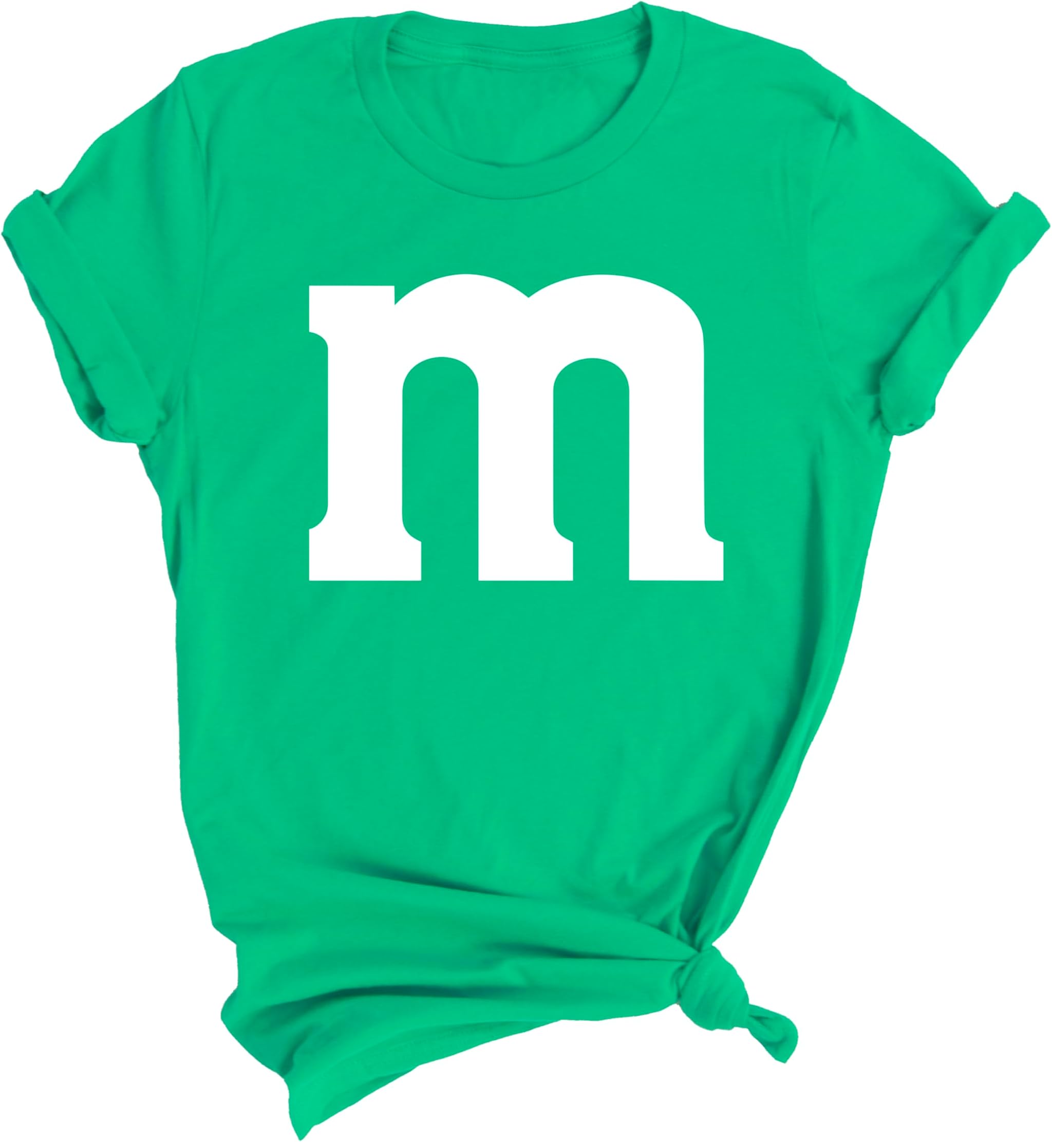 M Letter Funny Halloween Team Costume Design Gift Womens T-Shirt