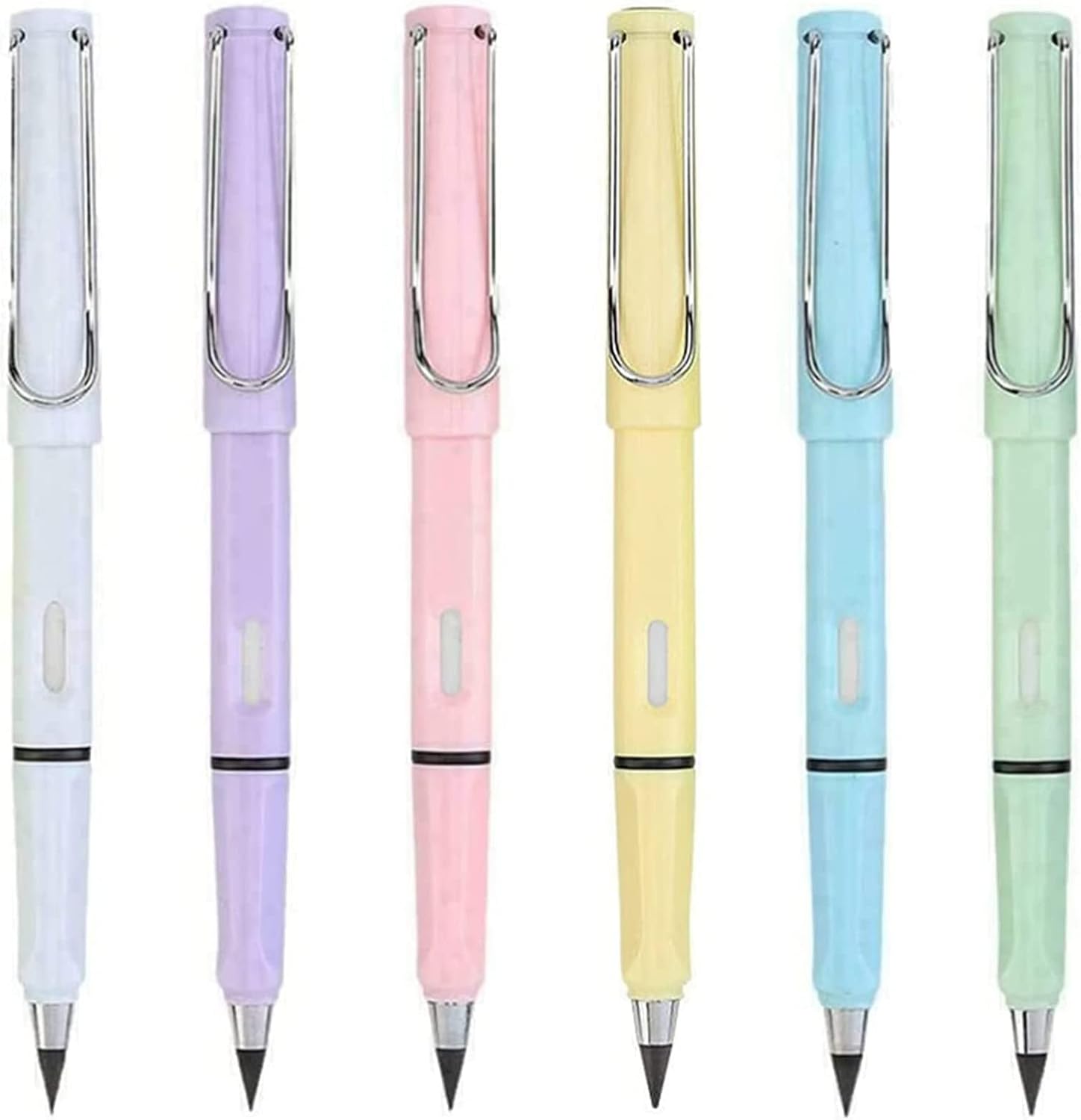 6 Pcs Inkless Pencils Eternal with Pencil Case?Everlasting