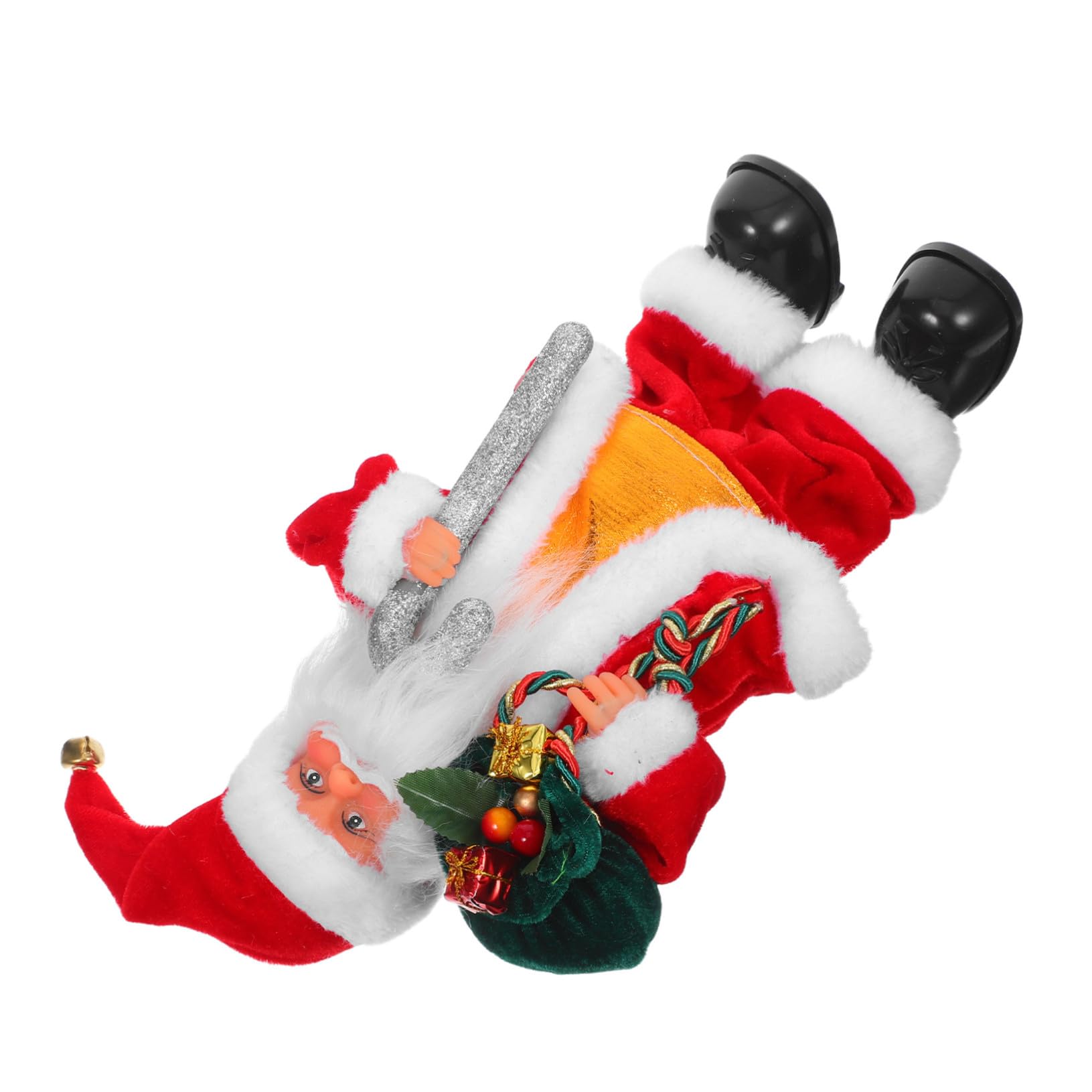 Juguete De Papá Noel Eléctrico con Música Adorable Adorno Navideño y Juguete para Fiestas Navideñas para Decoración Familiar y Entretenimiento