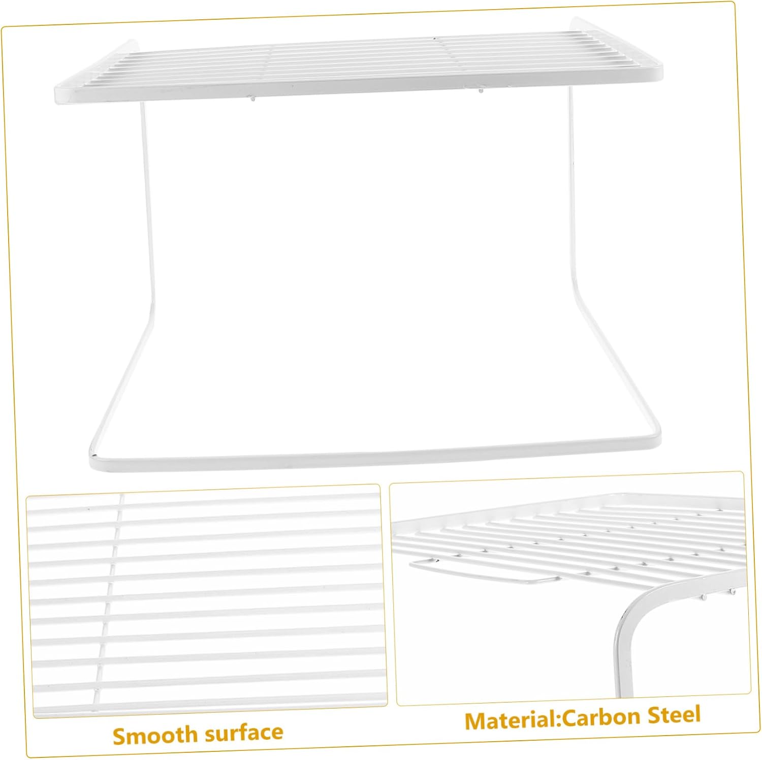 Household Router Shelf Double-layer Storage Rack for Tabletop Use Space-saving Organizer for Living Room Kitchen and Office for Router and Modem Storage