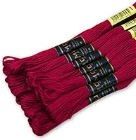 Vista 2 de Paquete de 12 hilos de bordar de alta calidad, madejas 100% algodón egipcio de alta calidad, hilo de bordado de punto de cruz, algodón trenzado