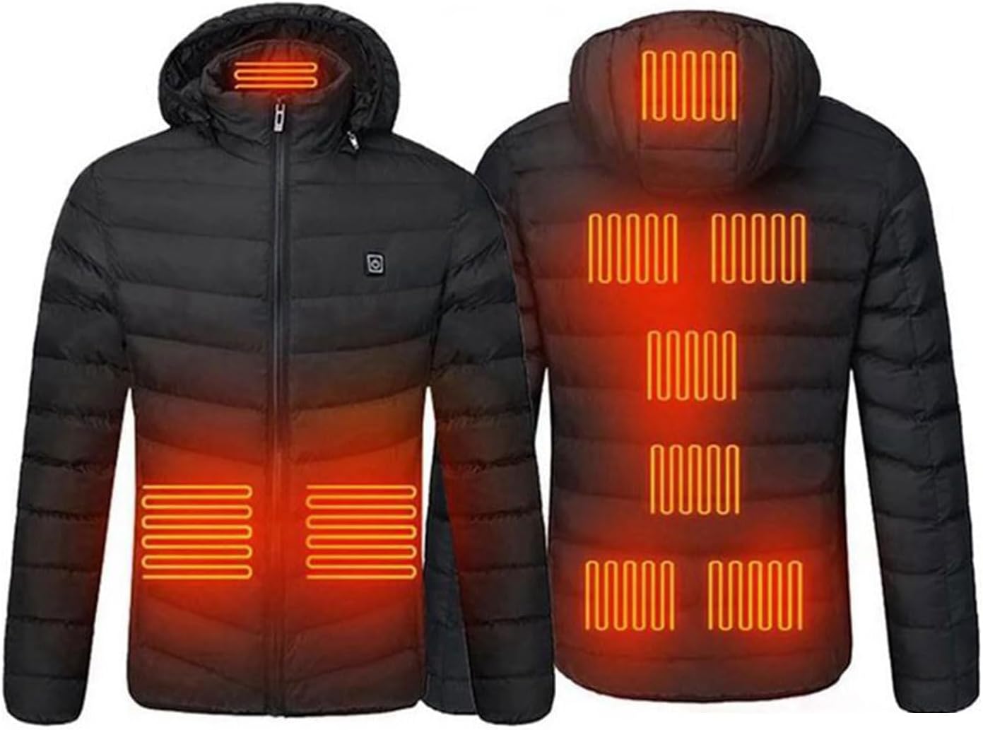 Veste chauffante d'hiver avec 3 niveaux de temp?�rature r?�glables et 9 zones de chauffage pour 