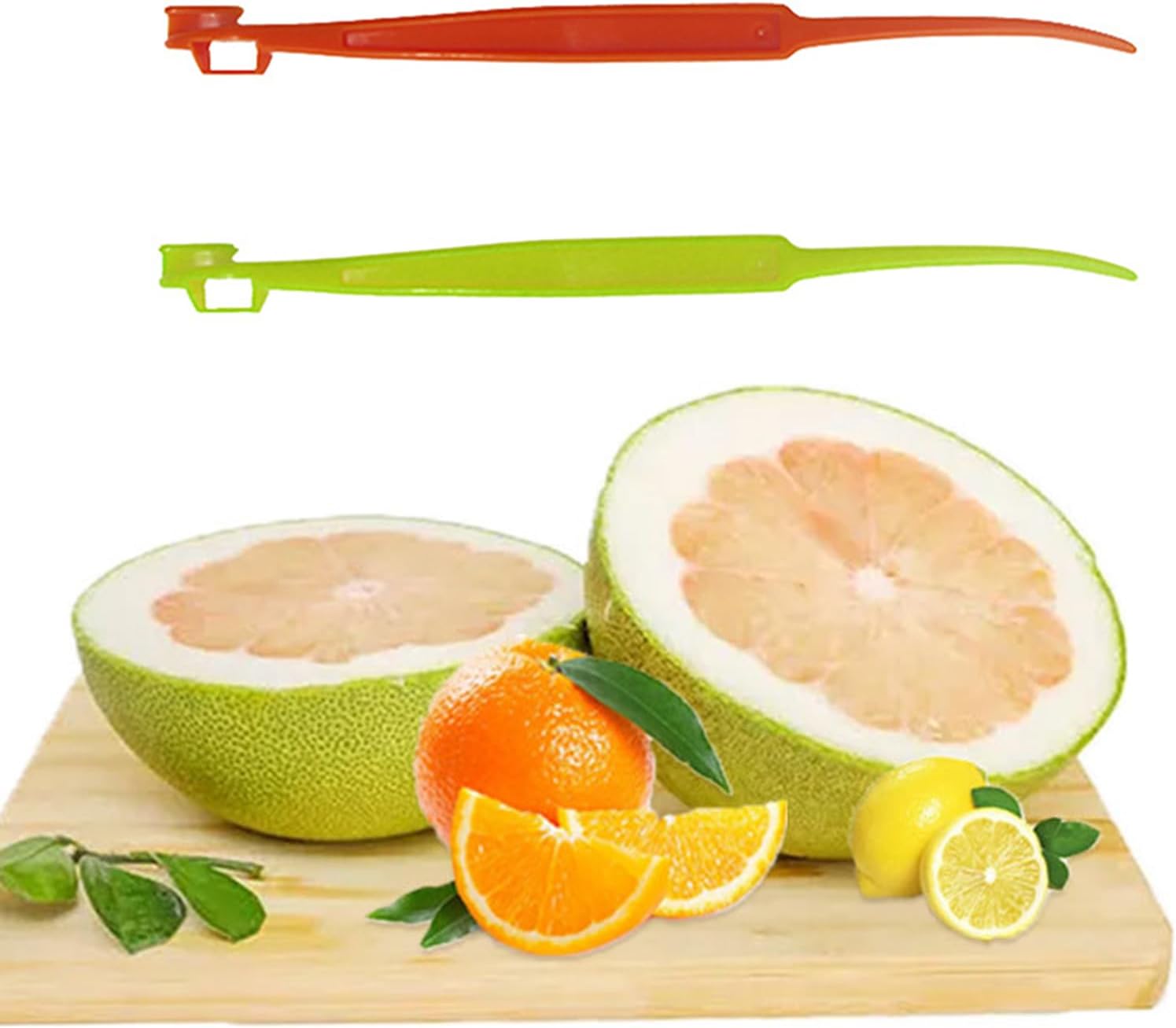 2 Pcs Orange Peeler Tools Citrus Peel Cutter Plastic Easy Fruit Vegetable Slicer Lemon Peeler Opener Remover Fruit Tools Kitchen Accessory Knife Cooking Tool Kitchen Gadget Peelers Graters and Slicers