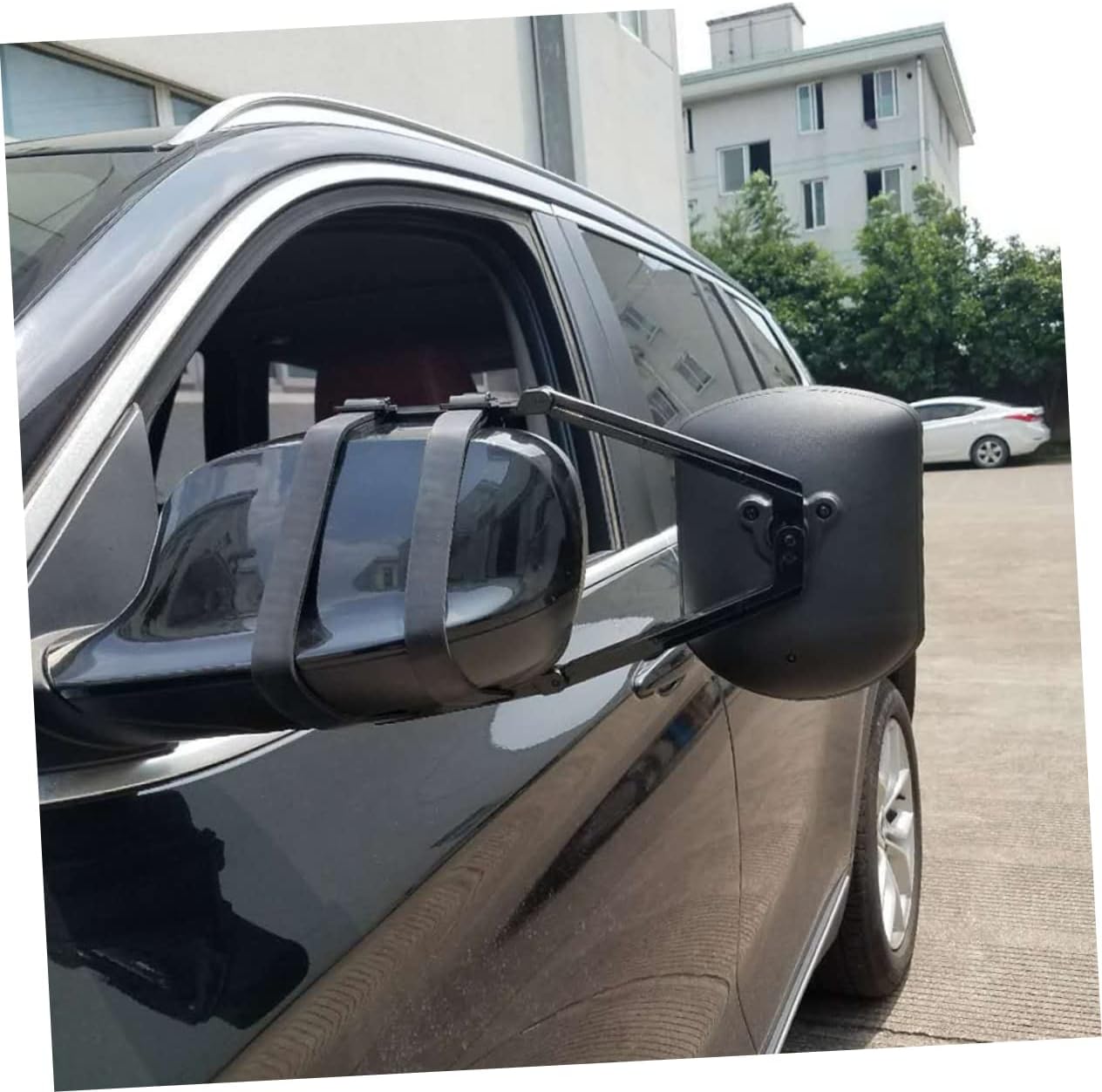 ABOOFAN Adjustable Clamp-On Towing Mirror Extension for RVs and Trucks Side Mirror Extender for Enhanced Visibility When Towing Trailers and Vehicles