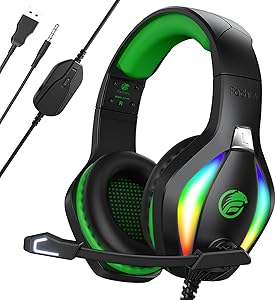 🎫🎫 DOUBLE COUPON! Fachixy FC100 Gaming Headset for PS4, PS5, PC, Xbox, Switch, Gamer Headset with Mic, Gaming Headphones with Microphone, Noise Cancelling Headphones with 3.5mm Jack