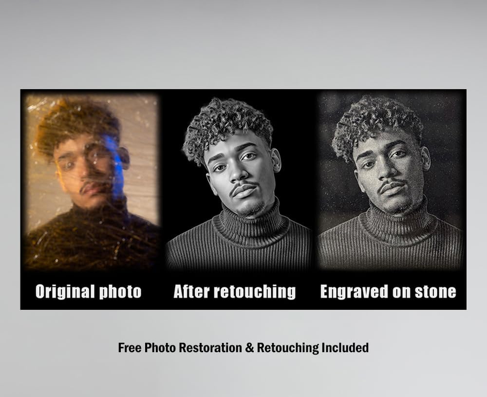 24x12 Personalized Granite Gravestones, Custom Engraved Memorial Stone, Grave Markers for Cemetery for Humans, Memorial Plaque, Headstones for Graves, Memorial Plaques for Outdoors, Grave Stones