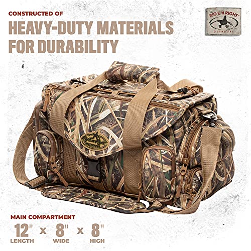 Rig'em Right Waterfowl Standard Shell Shocker Duck Hunting Blind Bag With Sunglasses Case, Drink Holder, Ammo Compartment And More #TOP2