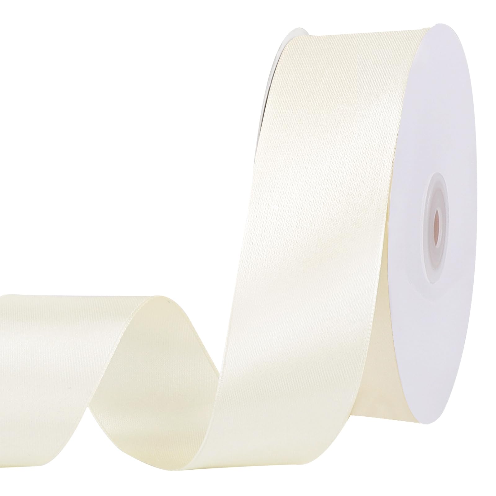 Ivory White Ribbon Snapklik.com : Ivory Satin Ribbon 1 1/2 Inch 60 Yards Cream Ribbon For ...