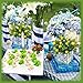 Giegxin Blue Tiles Lemon Table Centerpiece Decor Amalfi Coast Box Decorations with Artificial Lemon Branches for Capri Mediterranean Positano Wedding Birthday Party Decor(8 Sets)