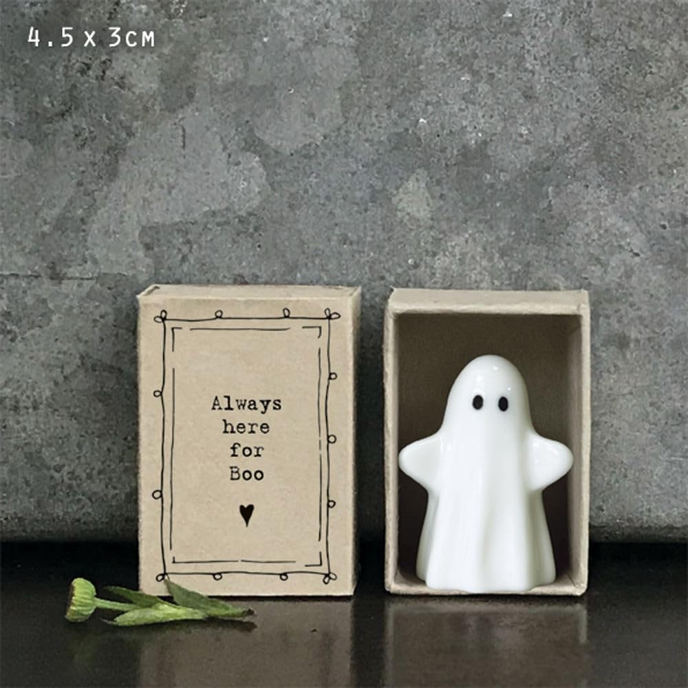 East of India MINI Matchbox Always here for boo Halloween Ghost, friendship gift, keepsake gift