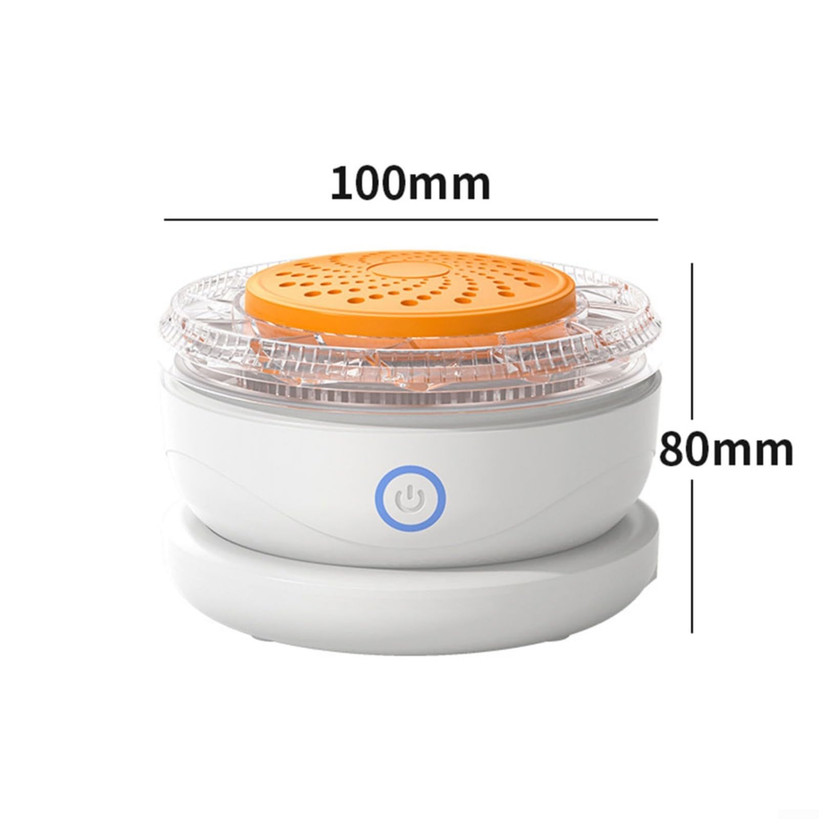 1 Packung Obst Gemüse Reiniger mit Hydroxyl für Ion Tech für 99,99% Reinigung von Fleisch und Meeresfrüchten Kabelloses Design Weiß 10x10x8cm für Küche