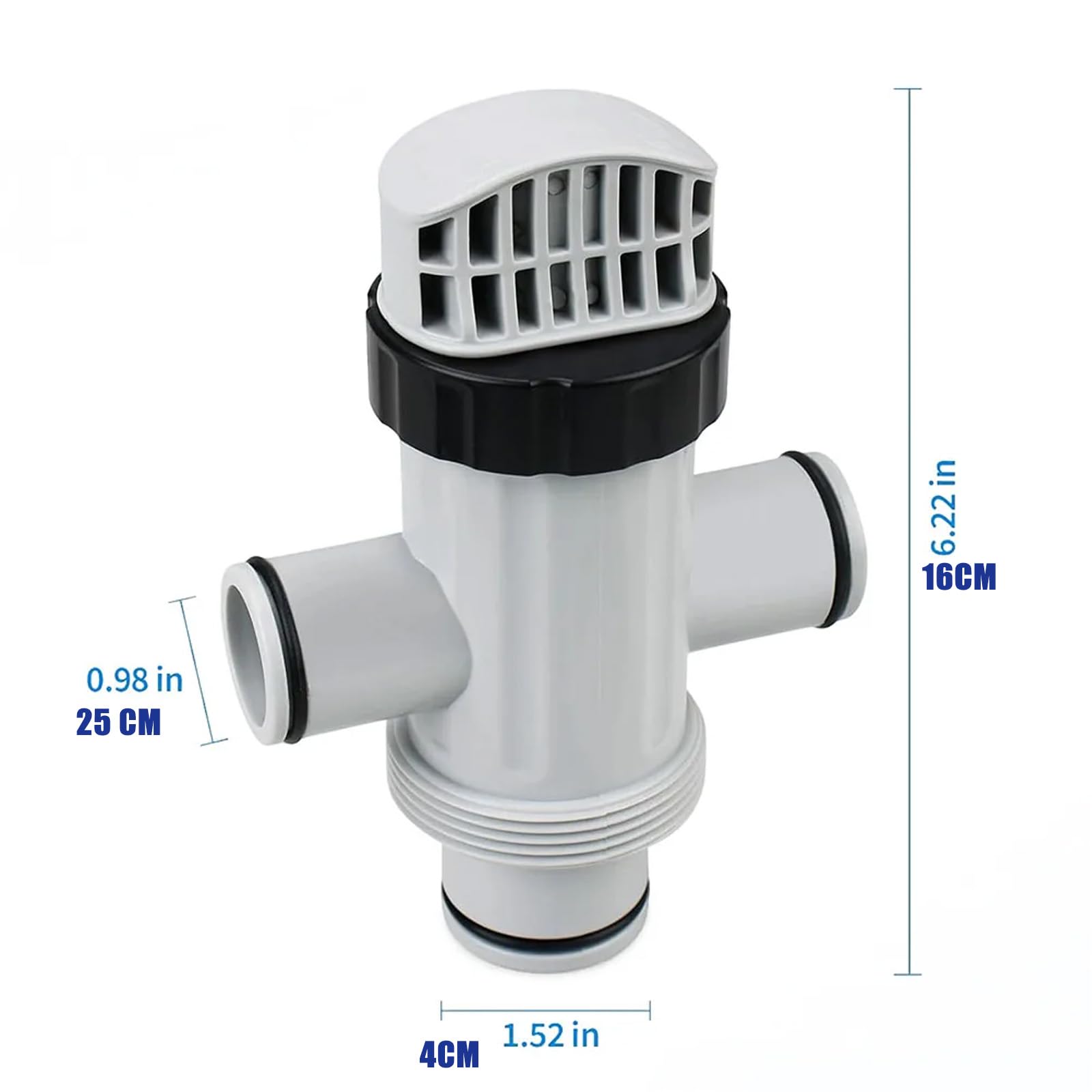 Set di valvole per tubi divisi per pompe per piscine a terra Tappo di scarico Anelli di ricambio per tubi di prevenzione delle perdite