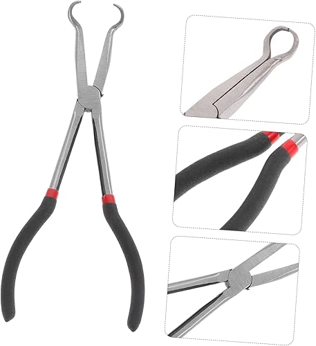 Miniatura 3 de Housoutil Alicates extendidos de 11 pulgadas que reparan curvas dentadas cónicas para áreas de difícil acceso