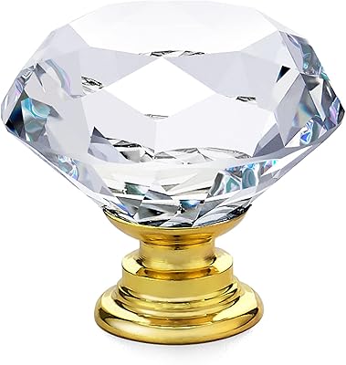 Ravinte Black Cabinet Knobs Matte Black 1-1/4 Inch Drawer Handles For