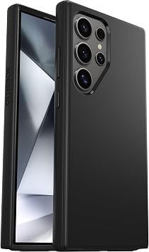 OtterBox Symmetry Case for Samsung Galaxy S24 Ultra, shockproof, drop-proof, thin protective case, 3 times more drops than military standards, black