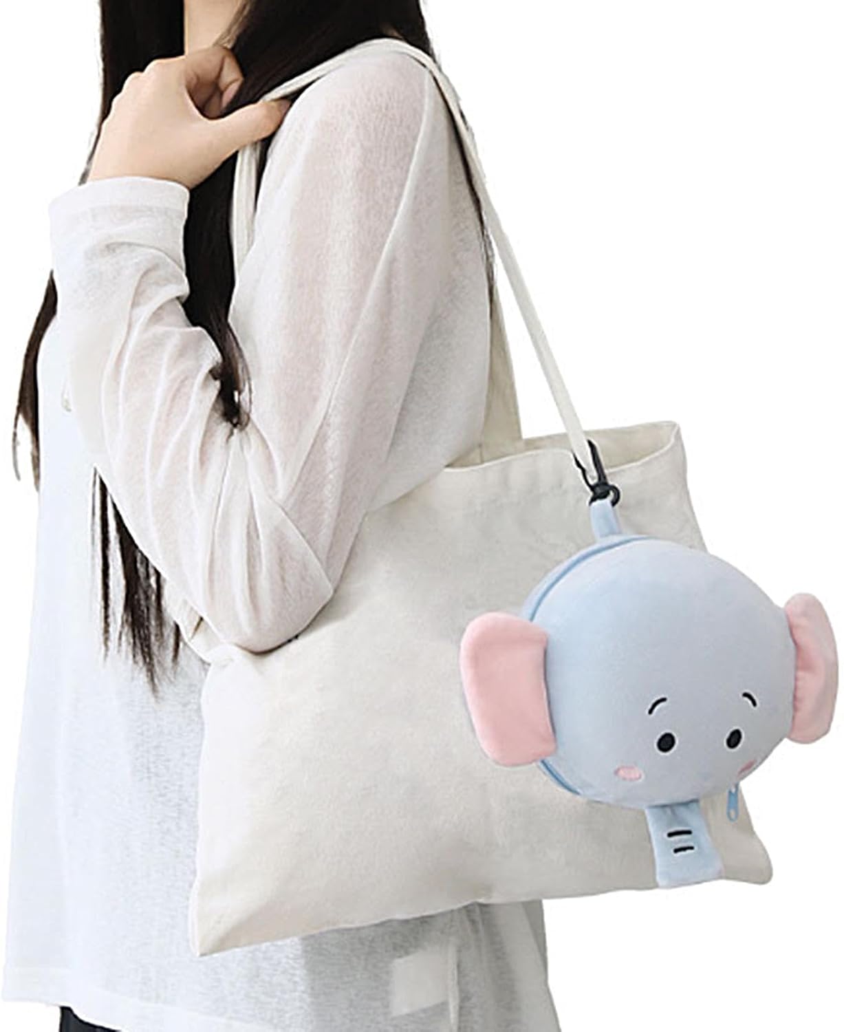 Travel Pillow with Eye Masque Cute Soft Breathable Sleeping Headrest