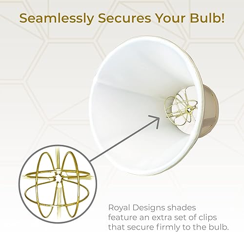 Vista 129 de Royal Designs, Inc. True Bell - Pantalla básica para lámpara Negro - 2 Pack