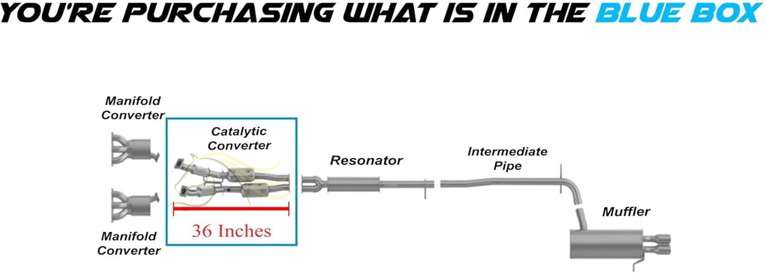 Northeastern Exhaust | Stainless Steel EPA-Approved Catalytic Flex Pipe Compatible for Volvo XC90 2007-2010 3.2L | Free Gaskets Included | Automotive Replacement Part