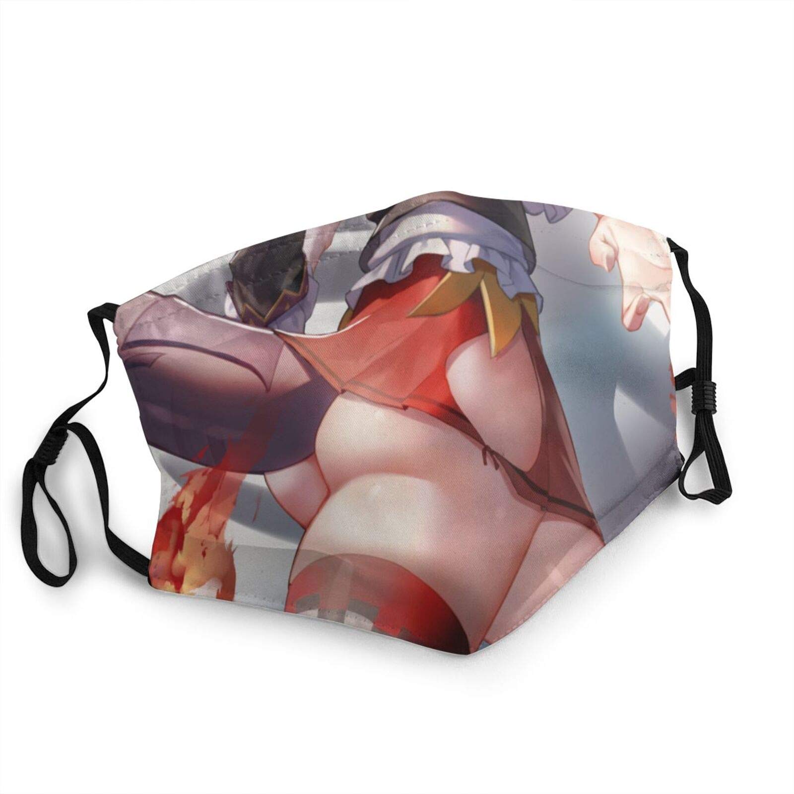 HXFCAT Kiryu Coco Vtuber Vtb Merch Washable Cloth Reusable And Adjustable Protective Fabric Face Cover Madk Fashion Scarves For Anime Cosplay One Size Black