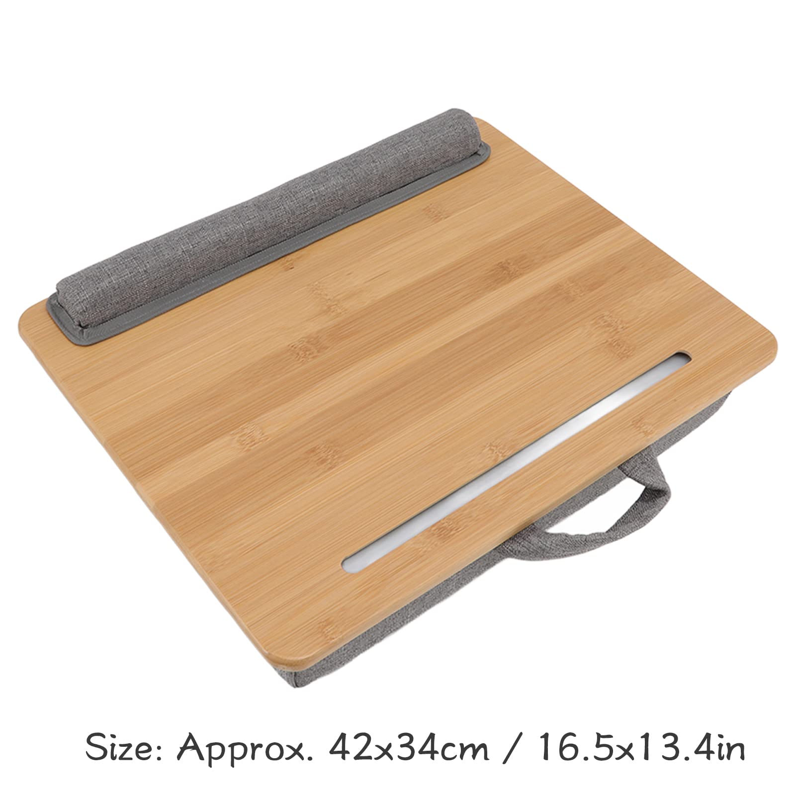 Nikou Table pour Ordinateur Portable, Laptop Desk, Table pour Lit, Plateau d'ordinateur Portable, Plateau De Lit Multifonction avec Coussin pour Lire, écrire, Jouer