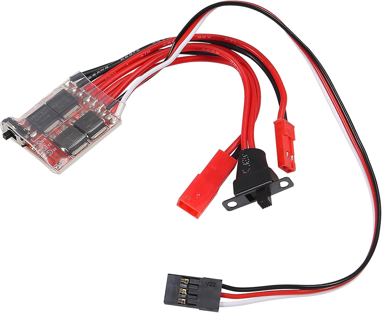 2pcs RC 20A Brushed ESC Electronic Speed Controller w/Brake for 1/16 1/18 1/24 RC Car Boat Tank