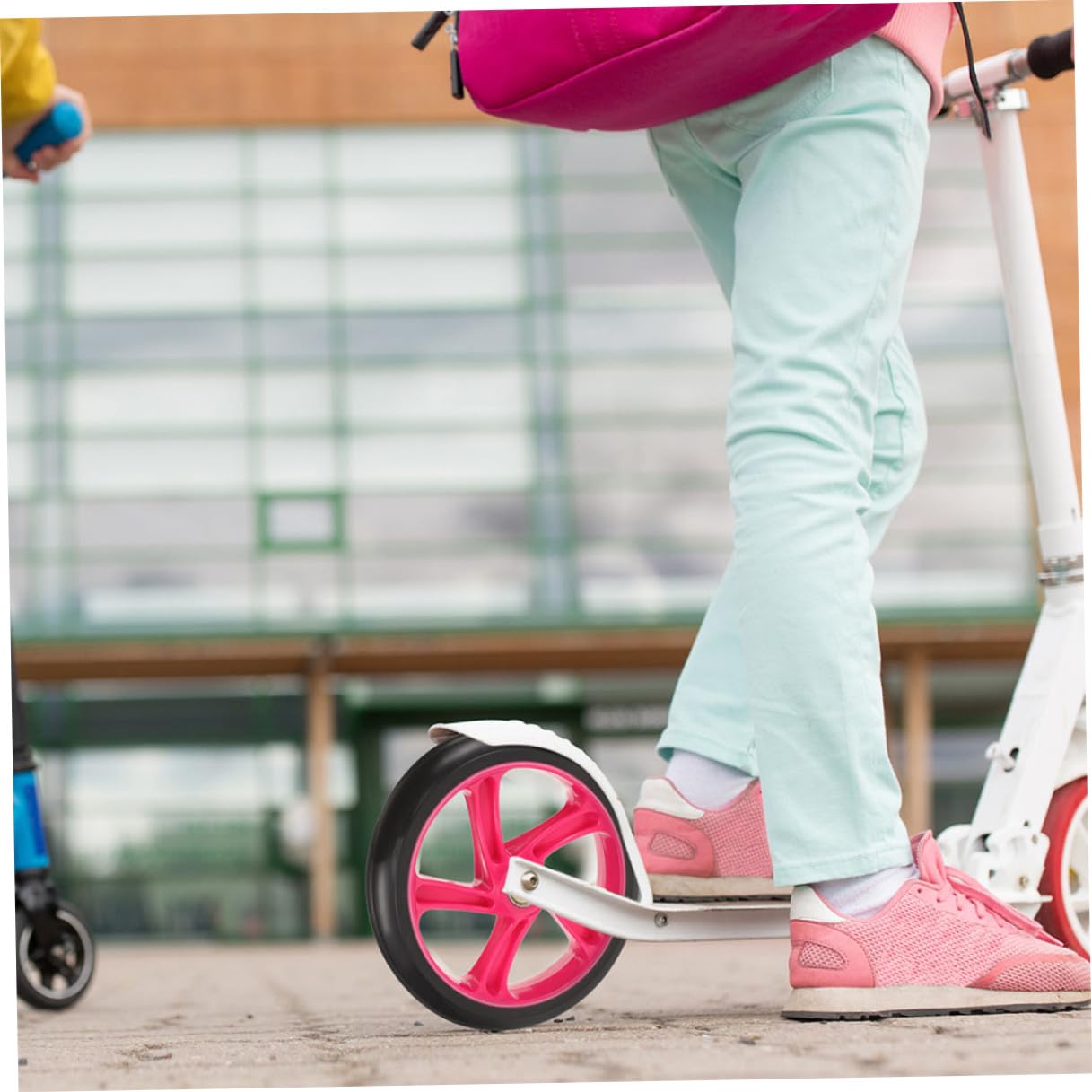 NOLITOY Roues de Remplacement Étanches Entretien en PU Lot de 2 Résistantes à l'usure pour Trottinettes et Skateboards pour Usage Extérieur