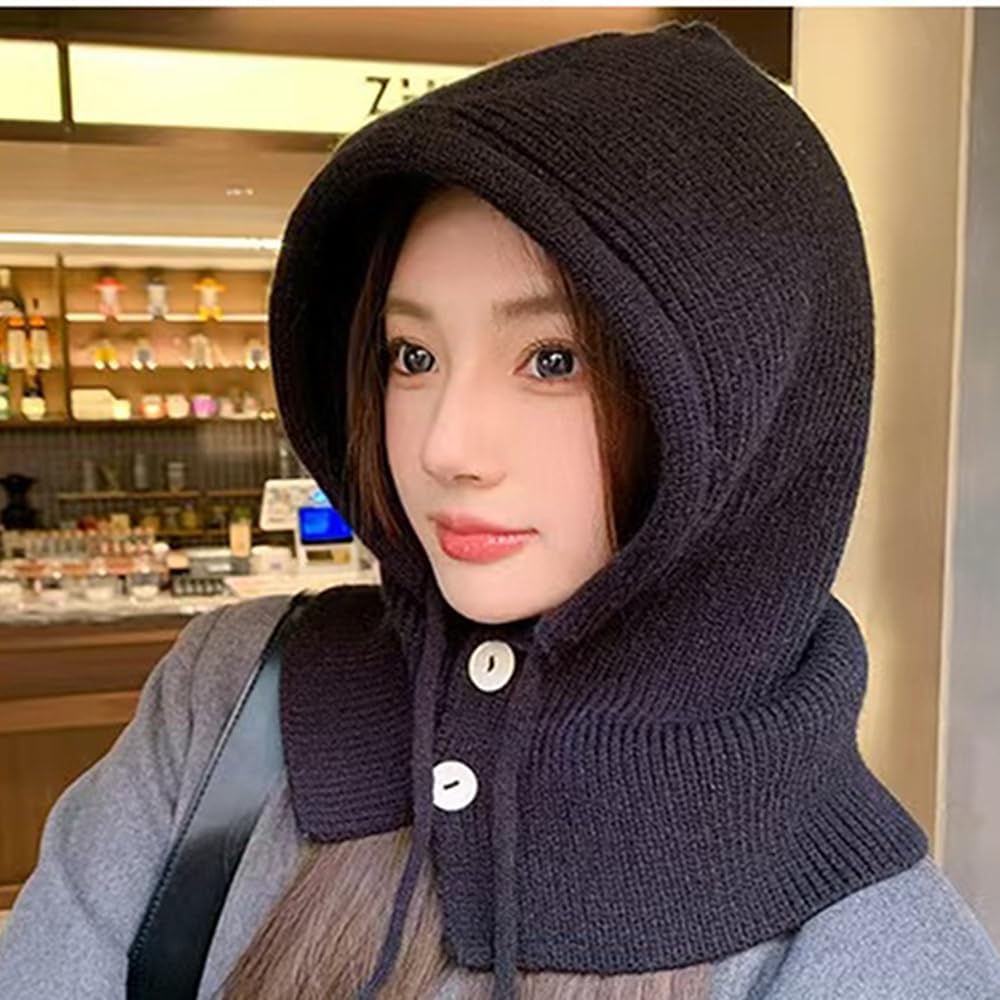 XYX Winter Warm Elastic Soft Ear Protection Knitted Ski Hats Balaclava Cover Ears Beanie Hat - Image 3