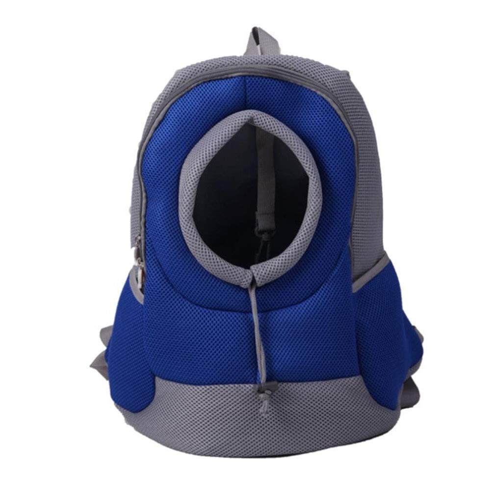 Sac pour animal de compagnie bleu : sac à bandoulière pour chien et coffre à dos de transport chiot