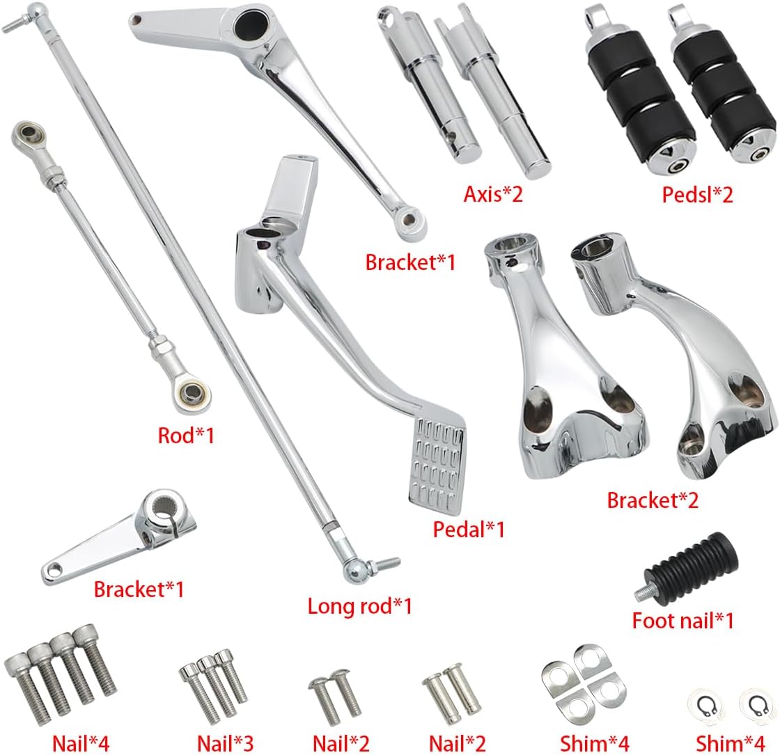 Motorcycle Forward Controls Complete Kit Pegs Levers Linkages For Harley 2004-2013 Sportster XL1200 XL 883 Forty-Eight Roadster Nightster Superlow Iron 883