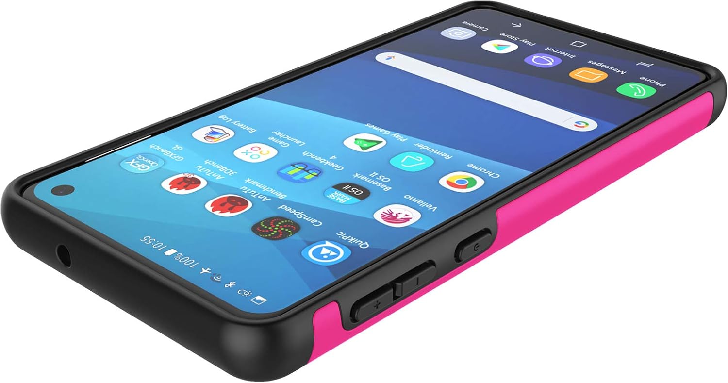 Tekcoo for Galaxy S10e Case, for Galaxy S10e Case for Girls, [Tmajor] Shock Absorbing [Rose] Rubber Silicone & Plastic Scratch Resistant Bumper Grip Cute Sturdy Hard Cases Cover for Samsung S10e